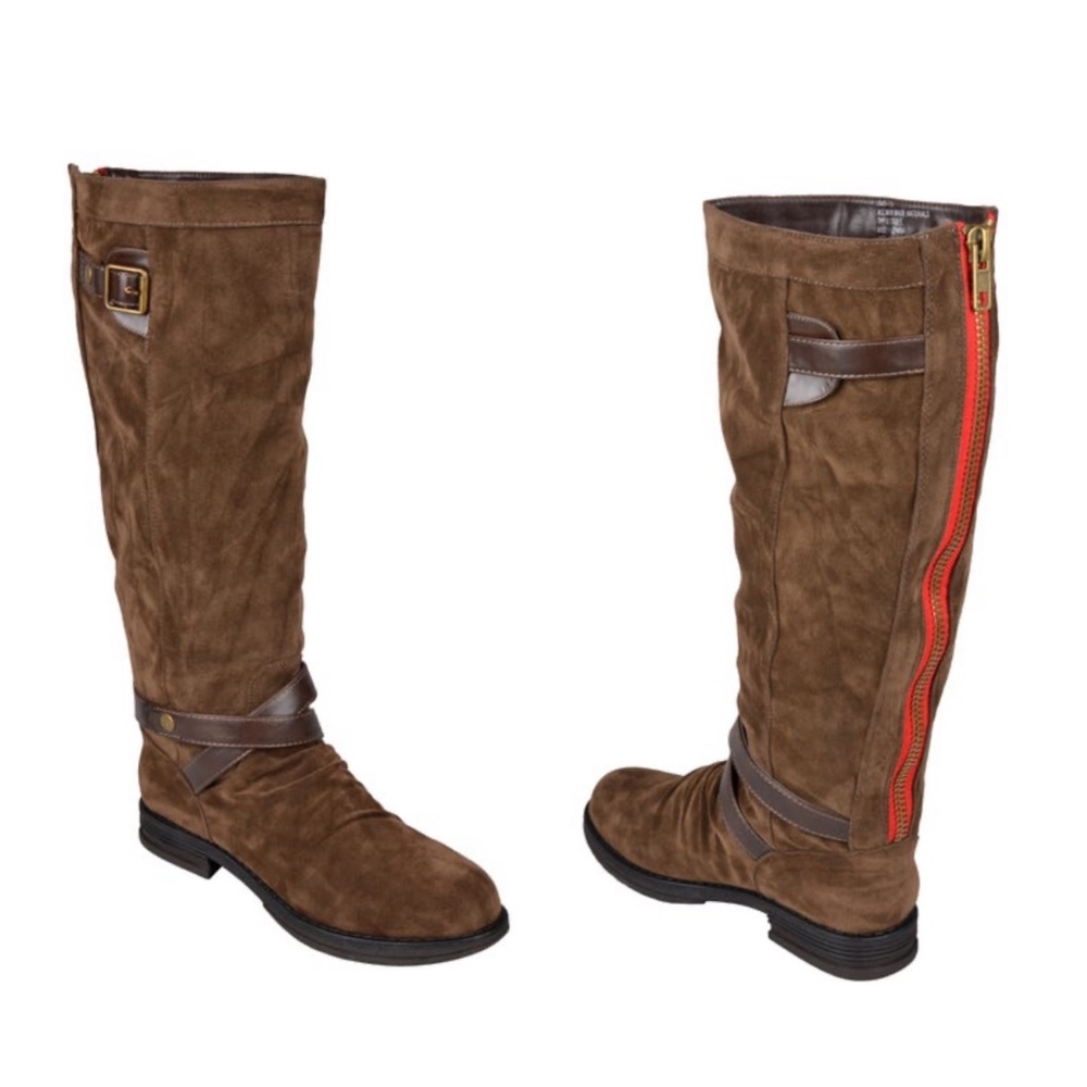 Brown Madden Girl Knee Boots
